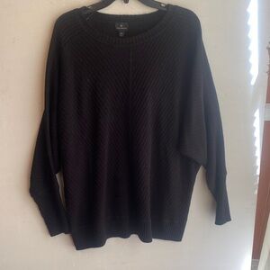 Worthington Women's Black Crewneck Sweater